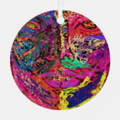 Luminescent Female Silhouette Metal Ornament Aus Metall (Rückseite)