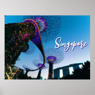 Luminescent Giants — Supertree Grove in der Dämmer Poster