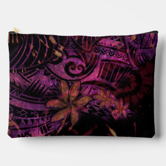 Luminescent Lava Tribal Plumeria Cosmetic Bag –  Zubehörtasche