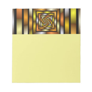 Lumineser Tunnel Farbiger Trippy-Fraktal-Grafik Notizblock