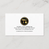 Lumineszente Gold Wave Painting Visitenkarte (Rückseite)