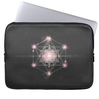 Lumineszente Heilige Geometrie Kosmisches Licht Laptopschutzhülle