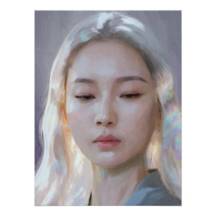 Lumineszente holografische Pastellkunst Poster