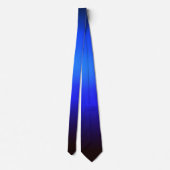 Lumineszenz Blue Gradient Ombre Neck Tie Krawatte (Rückseite)