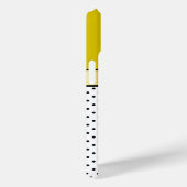 Lumineszenz Empire Yellow White & Black Polka Dots Case-Mate iPhone Hülle (Rückseite / Rechts)