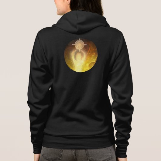 Lumineszenz Gold Hoodie (Rückseite)