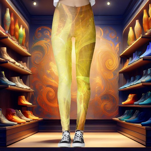 Lumineszenz Gold Leggings