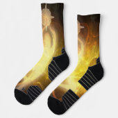Lumineszenz Gold Socken (Links)
