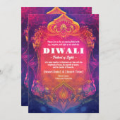 Lumineszenz Lotus Einladung (Vorne/Hinten)