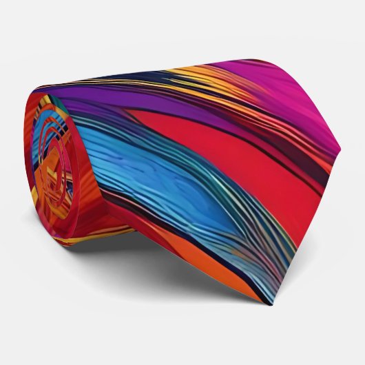 Lumineszenz Spectrum Neck Tie Krawatte (Gerollt)