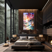 🎨 Lumineszenz Sunset Wall Art 🌅 Leinwanddruck