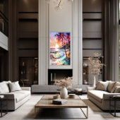 🎨 Lumineszenz Sunset Wall Art 🌅 Leinwanddruck