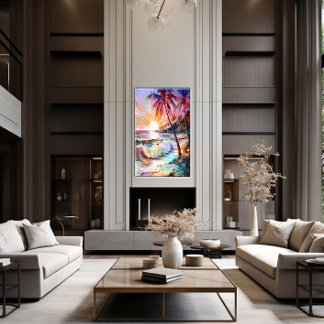 🎨 Lumineszenz Sunset Wall Art 🌅 Leinwanddruck