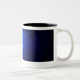 Lumineszenzillustration einer tsetse Fliege Zweifarbige Tasse