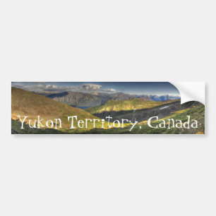 Lumineszenzlandschaft; Yukon-Territoriums-Andenken Autoaufkleber