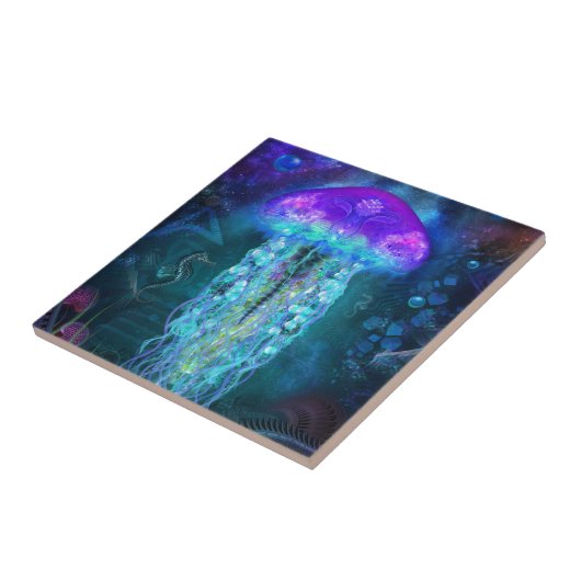 Lumineszenzquallen Fliese (Seite)