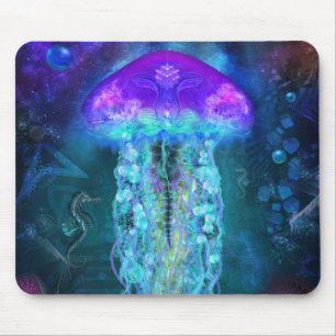 Lumineszenzquallen Mousepad