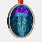 Lumineszenzquallen Silbernes Ornament (Rechts)