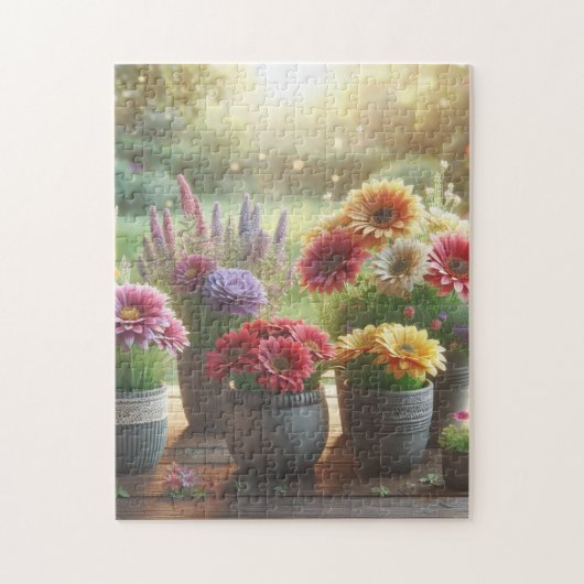 Lumineszierende Blüte Puzzle (Vertikal)