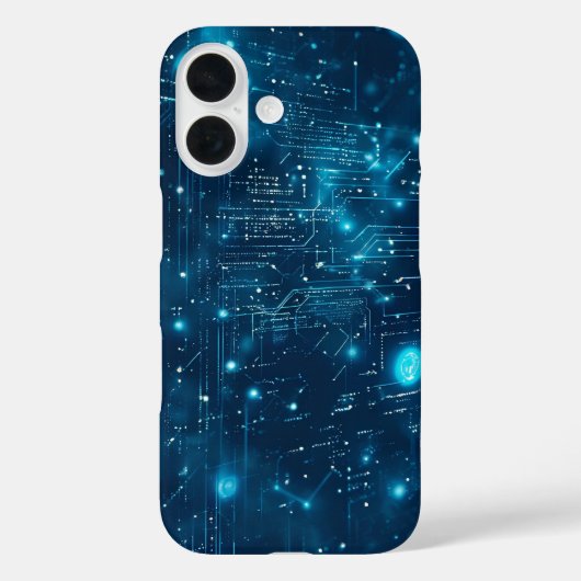 Lumineszierender Datenfluss Case-Mate iPhone Hülle (Rückseite)