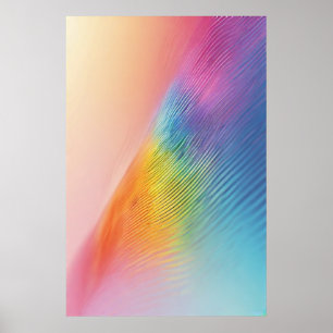 Lumineszierender Regenbogenfluss: Eine abstrakte P Poster