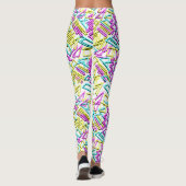 Lumineszierendes Lichtröhrenmuster. Leggings (Rückseite)