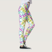 Lumineszierendes Lichtröhrenmuster. Leggings (Rechts)