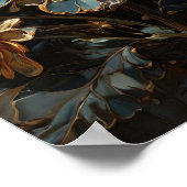 Luminora - Blume - Digitalkunstposter Poster (Ecke)