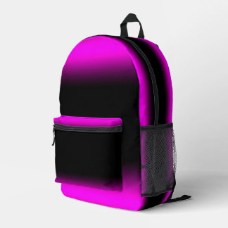 Luminös Lila und schwarz Ombre Bedruckter Rucksack