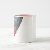 Luminosapfel Rose gebratenes Kakadu Zweifarbige Tasse (Mittel)