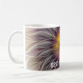 Luminöse Blume Abstraktes Fraktal Beste Mama Kaffeetasse (Links)