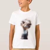 Luminöse Emu Art Hähnchen T-Shirt (Vorderseite)