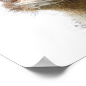 Luminöse Emu Art Huhn Art Poster (Ecke)