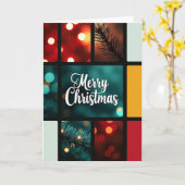 Luminöse Weihnachtskarte Karte (Gelbe Blume)