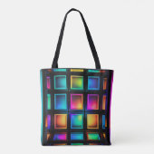 Luminöser Gitter-Spektrum-Tote Tasche (Rückseite)
