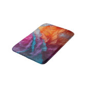 Luminous Abstract Tissue Paper Layers Badematte (Schrägansicht)