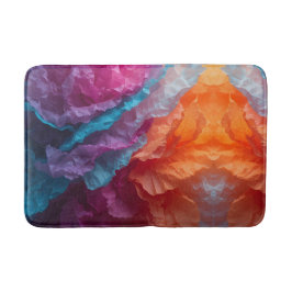 Luminous Abstract Tissue Paper Layers Badematte