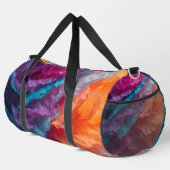 Luminous Abstract Tissue Paper Layers Duffle Bag (Rechte Ecke)