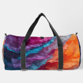 Luminous Abstract Tissue Paper Layers Duffle Bag (Rückseite)