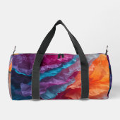 Luminous Abstract Tissue Paper Layers Duffle Bag (Rückseite)