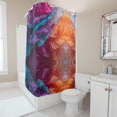 Luminous Abstract Tissue Paper Layers Duschvorhang (Beispiel)