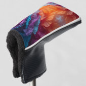 Luminous Abstract Tissue Paper Layers Golf Headcover (3/4 Vorderseite)