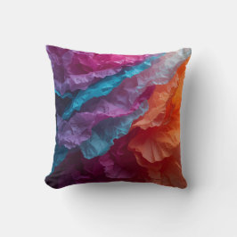 Luminous Abstract Tissue Paper Layers Kissen