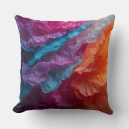 Luminous Abstract Tissue Paper Layers Kissen