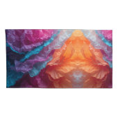 Luminous Abstract Tissue Paper Layers Kissenbezug (Rückseite-Rechts)