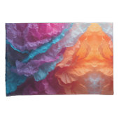 Luminous Abstract Tissue Paper Layers Kissenbezug (Vorderseite-Rechts)