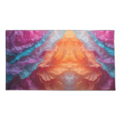 Luminous Abstract Tissue Paper Layers Kissenbezug (Rückseite)