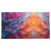 Luminous Abstract Tissue Paper Layers Kissenbezug (Vorderseite-Rechts)