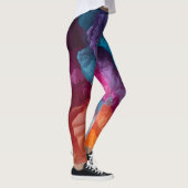 Luminous Abstract Tissue Paper Layers Leggings (Rechts)