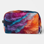 Luminous Abstract Tissue Paper Layers Waschbeutel (Vorderseite)